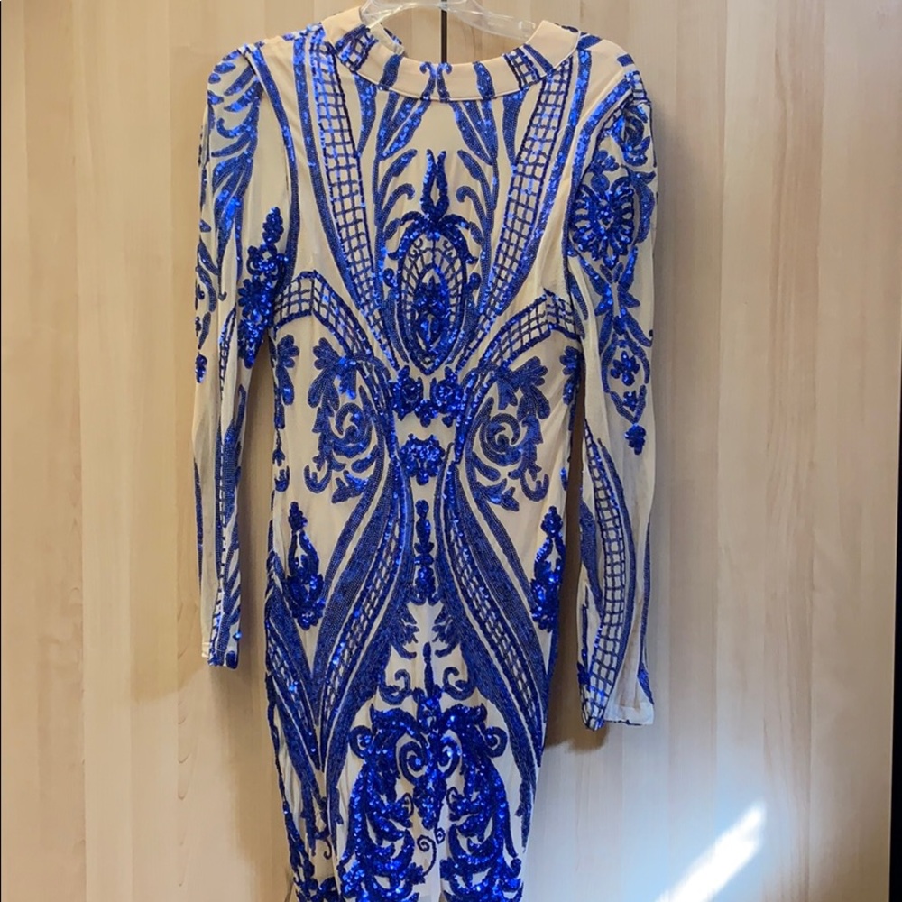 Royal Blue Sequin Dress